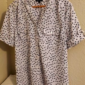 Notations Polka Dot Shirt